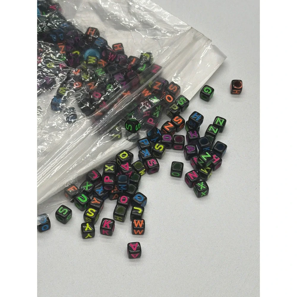 Kids Craft Bead Set Alphabet Pony Beads Jewels‎ String Jewelry Making Fun